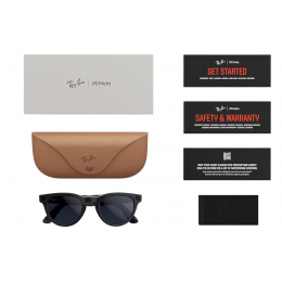 Умные очки Ray-Ban Meta* Headliner Gen 2 Matte Black, Прозрачные линзы для компьютера Clear Blue-Violet (RW4013), размер L